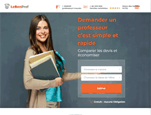 Tablet Screenshot of lebon-prof.com